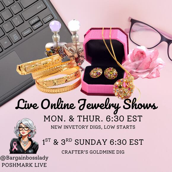 Signed W. Germany Necklace - Pink and Black Lucite Triple Strand 50s - Picture 5 of 7